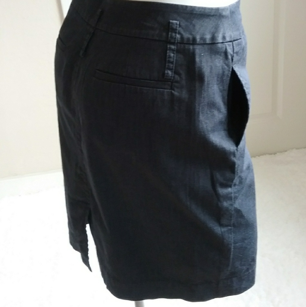 Loft Denim Double Belt Loop Pencil Skirt